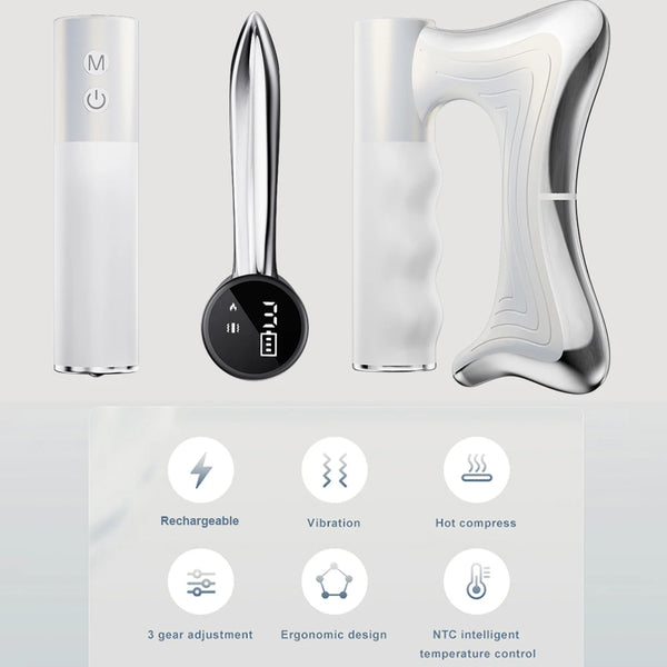 FasciaWave™ Heated Fascia Massage Tool – Deep Tissue Muscle Relaxation Device with Heat & Vibration